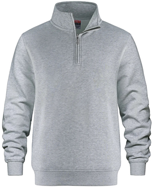 Athletic grey 1/4 zip sweatshirt